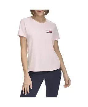 Женская футболка с логотипом Tommy Hilfiger, розовый