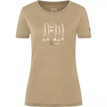 Женская футболка с медными сардинами Super.Natural, бежевый