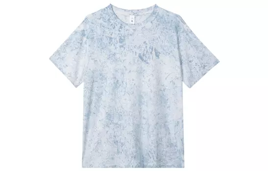 Женская футболка с надписью «All Yours Set in Sleeve» Lululemon, Cloud Pattern Washed Gray Black Mix/CYR2