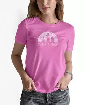 Женская футболка с надписью nature lover LA Pop Art, розовый
