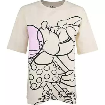 Женская футболка с напуском «Минни Маус и жевательная резинка» Disney, желтый