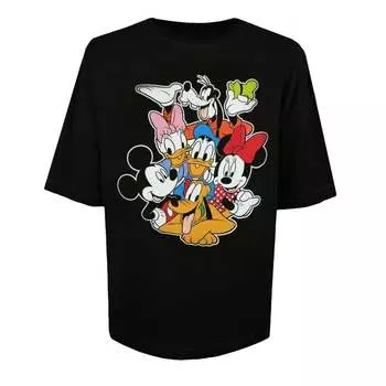 Женская футболка с объятиями для групп больших размеров Disney, черный
