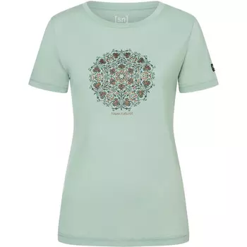 Женская футболка с орнаментом Super.Natural, бирюзовый