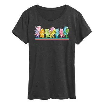 Женская футболка с принтом Care Bears Licensed Character, серый