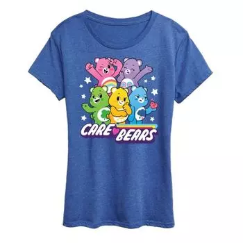 Женская футболка с принтом Care Bears Licensed Character, синий