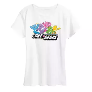 Женская футболка с принтом Care Bears Unlock the Magic Licensed Character, белый