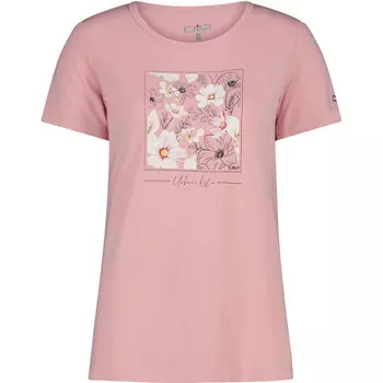 Женская футболка с принтом CMP, розовый