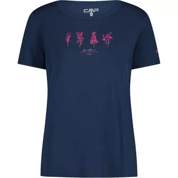 Женская футболка с принтом CMP, синий