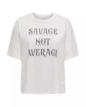 Женская футболка с принтом и коротким рукавом Only, белый