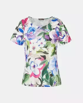 Женская футболка с принтом и короткими рукавами Zermatt, мультиколор