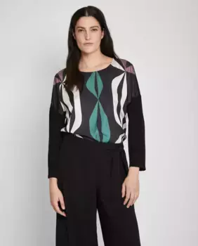 Женская футболка с принтом и круглым вырезом Trucco, мультиколор