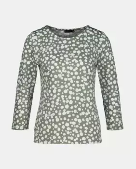 Женская футболка с принтом и рукавом 3/4 Zermatt, хаки