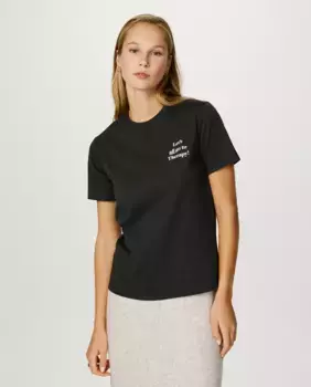 Женская футболка с принтом Jack & Jones, черный