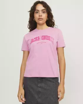 Женская футболка с принтом Jack & Jones, розовый