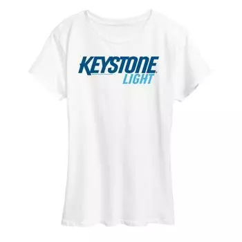 Женская футболка с принтом Keystone Light Licensed Character, белый