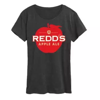 Женская футболка с принтом логотипа Redd's Apple Ale Licensed Character, серый
