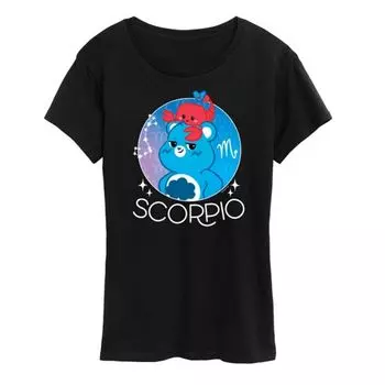 Женская футболка с принтом медведей-скорпионов Care Bears Licensed Character, черный