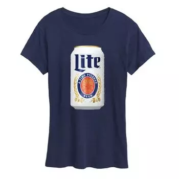 Женская футболка с принтом Miller Lite Can Licensed Character, синий