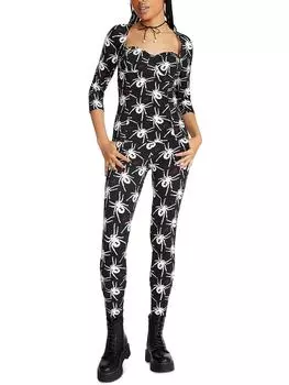 Женская футболка с принтом на подкладке и бюсте Betsey Johnson, цвет spider