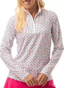 Женская футболка с принтом SanSoleil SOLCOOL, молния