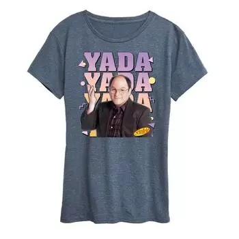 Женская футболка с принтом Seinfeld yada yada Licensed Character, синий