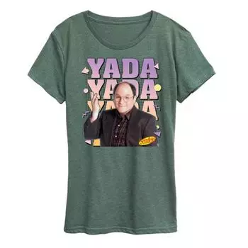 Женская футболка с принтом Seinfeld yada yada Licensed Character, зеленый