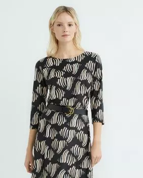 Женская футболка с принтом Zermatt, черный