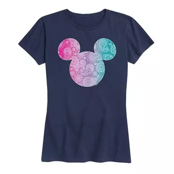 Женская футболка с рисунком банданы Disney's Mickey Mouse, темно-синий