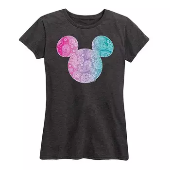 Женская футболка с рисунком банданы Disney's Mickey Mouse, цвет Heather Charcoal