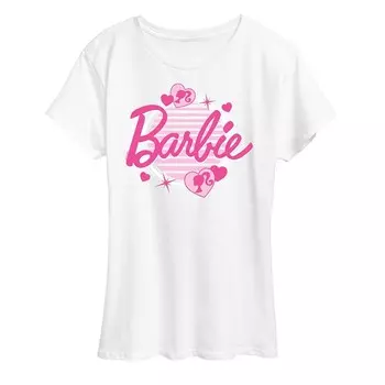 Женская футболка с рисунком Barbie Glam Licensed Character, белый