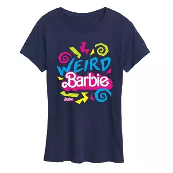 Женская футболка с рисунком Barbie The Movie Weird Barbie Licensed Character, темно-синий