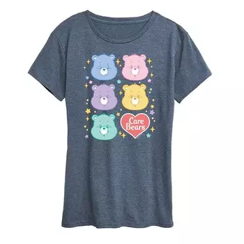 Женская футболка с рисунком Care Bears Group Licensed Character, цвет Heather Blue