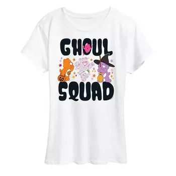 Женская футболка с рисунком Care Bears Halloween Ghoul Squad Licensed Character, белый