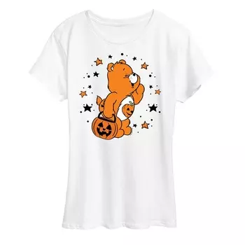 Женская футболка с рисунком Care Bears Halloween Trick или Sweet Licensed Character, белый