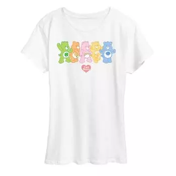 Женская футболка с рисунком Care Bears пастельной линейки Licensed Character, белый