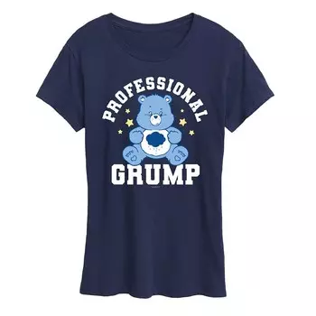 Женская футболка с рисунком Care Bears Professional Grump Licensed Character, темно-синий
