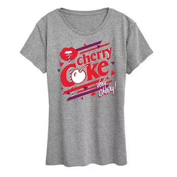 Женская футболка с рисунком Cherry Coke Very Cherry Licensed Character, цвет Heather Gray
