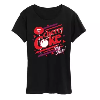 Женская футболка с рисунком Cherry Coke Very Cherry Licensed Character, черный