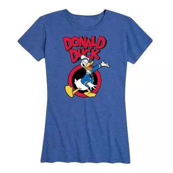 Женская футболка с рисунком Disney's Donald Duck, цвет Heather Royal Blue