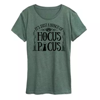 Женская футболка с рисунком Disney's Hocus Pocus Bunch Of Hocus Pocus Licensed Character, зеленый