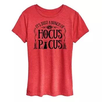 Женская футболка с рисунком Disney's Hocus Pocus Bunch Of Hocus Pocus Licensed Character, красный