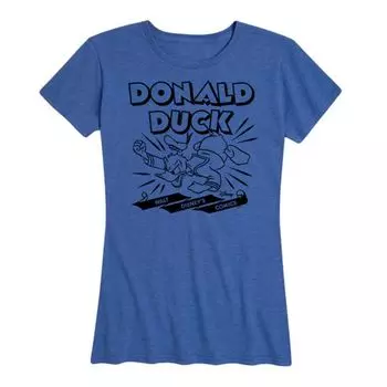 Женская футболка с рисунком Дональда Дака Disney, синий