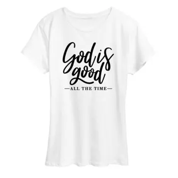 Женская футболка с рисунком God Is Good All Time Licensed Character, белый
