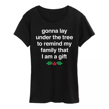 Женская футболка с рисунком Gonna Lay Under The Tree Licensed Character, черный