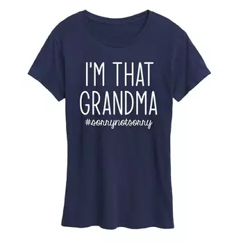 Женская футболка с рисунком I’m That Granma Licensed Character, темно-синий