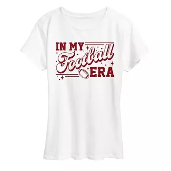 Женская футболка с рисунком In My Football Era Licensed Character, белый