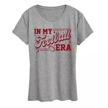 Женская футболка с рисунком In My Football Era Licensed Character, цвет Heather Gray
