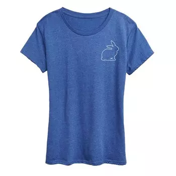 Женская футболка с рисунком кролика Licensed Character, цвет Heather Royal Blue