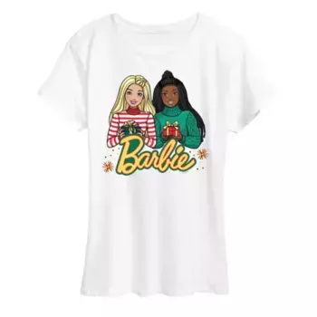 Женская футболка с рисунком кванзы Barbie, белый