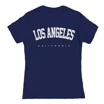 Женская футболка с рисунком Los Angeles 1 Junior's Licensed Character, темно-синий